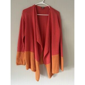 J. Jill Open Front Waterfall Cardigan Size Small Cotton Blend Fall